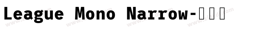 League Mono Narrow字体转换